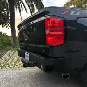 Chassis Unlimited - Chassis Unlimited CUB910372 Octane Rear Bumper with Sensor Holes for Chevy Silverado 1500 2014-2018 - Image 3