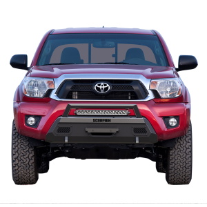 Scorpion Extreme Products - Scorpion P000006 Tactical Center Mount Winch Front Bumper with LED Light Bar Toyota Tacoma 2012-2015 - Image 3