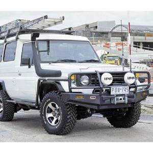 ARB 4x4 Accessories - ARB 3412200 Commercial Front Bumper with Bull Bar for Toyota Land Cruiser 70 Series 1985-2007