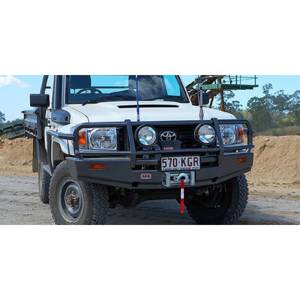 ARB 3412450 Commercial Front Bumper with Bull Bar for Toyota Land Cruiser 70 Series 2007-2021
