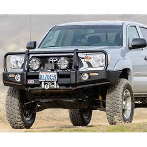 Shop Bumpers By Vehicle - Toyota Land Cruiser - ARB 4x4 Accessories - ARB 3212130 Deluxe Front Bumper with Bull Bar for Toyota Land Cruiser 78/79 Series 1985-2007