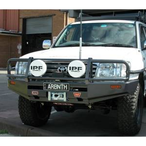 ARB 4x4 Accessories - ARB 3413010 Deluxe Front Bumper with Bull Bar for Toyota Land Cruiser 1998-2002