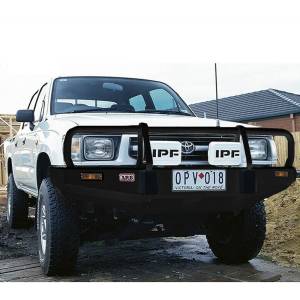 ARB 4x4 Accessories - ARB 3414150 Deluxe Front Bumper with Bull Bar for Toyota Hilux 1997-2002