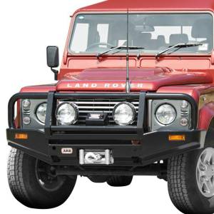 ARB 4x4 Accessories - ARB 3432300 Deluxe Front Bumper with Bull Bar for Land Rover Defender 90/110/130 1985-2021