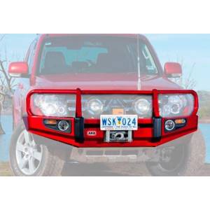 ARB 4x4 Accessories - ARB 3434170 Deluxe Front Bumper with Bull Bar for Mitsubishi Pajero 2006-2011