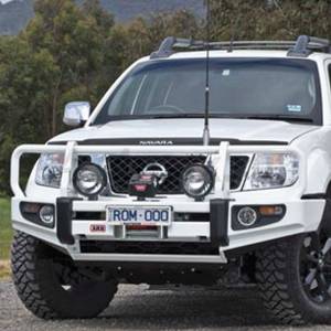 ARB 4x4 Accessories - ARB 3438350 Deluxe Front Bumper with Bull Bar for Nissan Frontier 2011-2018