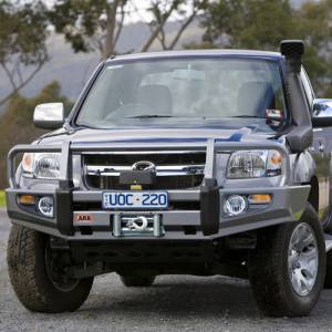ARB 4x4 Accessories - ARB 3440350 Deluxe Front Bumper with Bumper with Winch Bar for Mazda BT50 2008-2011