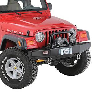 Jeep Bumpers - ARB 4x4 Accessories - ARB 3450150 Deluxe Front Bumper with Bull Bar for Jeep Wrangler TJ 1997-2006