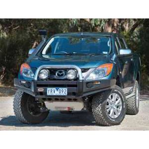 ARB 4x4 Accessories - ARB 3940410 Sahara Front Bumper with Bar for Mazda BT50 2011-2018