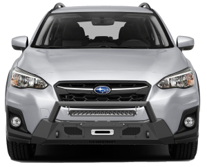Scorpion Extreme Products - Scorpion P000028 Tactical Center Mount Winch Front Bumper with LED Light Bar Subaru Crosstrek 2018-2020
