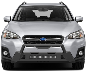 All Bumpers - Scorpion Extreme Products - Scorpion P000029 Tactical Center Mount Non-Winch Front Bumper with LED Light Bar Subaru Crosstrek 2018-2020