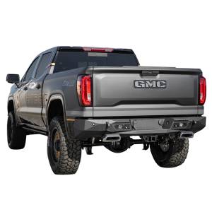 Addictive Desert Designs - ADD R441051280103 Stealth Fighter Rear Bumper with Exhaust Tips for Chevy Silverado 1500 2019-2021 - Image 2