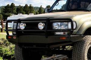 ARB 4x4 Accessories - ARB 3211050 Deluxe Front Bumper with Bull Bar for Toyota Land Cruiser 1990-1997