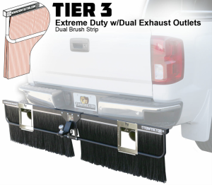 Towtector 27820-T3ALDEF Aluminum Brush Strip Mud Flap