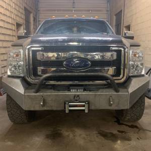 Affordable Offroad - Affordable Offroad 11-16fordfront Modular Winch Front Bumper for Ford F-250/F-350 2011-2016 - Bare Steel - Image 2