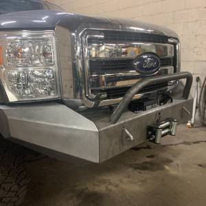 Affordable Offroad - Affordable Offroad 11-16fordfront Modular Winch Front Bumper for Ford F-250/F-350 2011-2016 - Bare Steel - Image 3