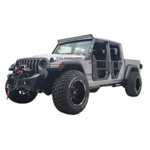 Fab Fours - Fab Fours JL18-B4751-1 Stubby Winch Front Bumper for Jeep Gladiator JT 2020-2024 - Image 3