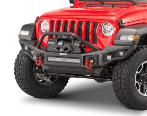 Go Rhino 331201T Rockline Full Width Front Bumper for Jeep Wrangler JL 2018-2022