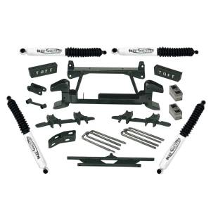 Tuff Country - Tuff Country 14853KN Front/Rear 4" Lift Kit with Cast Lower Control Arms for GMC Suburban 1992-1998