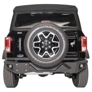 Fab Fours FB21-E5251-1 Vengeance Rear Replacement Bumper with Sensor Holes for Ford Bronco 2021-2022