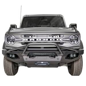 Fab Fours FB21-X5252-1 Matrix Front Bumper with Sensor Holes and Pre-Runner Guard for Ford Bronco 2021-2022
