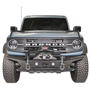Fab Fours - Fab Fours FB21-B5251-1 Stubby Front Winch Bumper with No Guard for Ford Bronco 2021-2022 - Image 2
