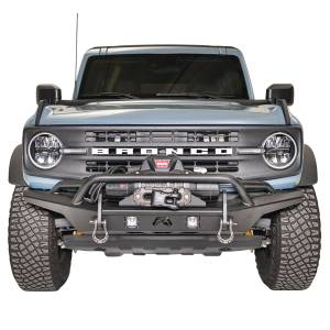 Fab Fours - Fab Fours FB21-B5252-1 Stubby Front Winch Bumper with Pre-Runner Guard for Ford Bronco 2021-2022 - Image 4