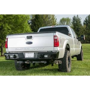 LOD Offroad FRL1014 Signature Series Rigid Dually 4" E-Series Rear Bumper Light Bezels for Ford F-250/F-350 2011-2016 - Bare Steel