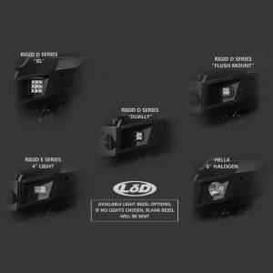 LOD Offroad - LOD Offroad CRB1005 Heavy Duty Rear Bumper for Chevy Silverado 2500HD/3500 2015-2019 - Black Texture - Image 6