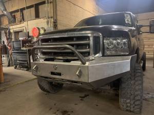 Affordable Offroad - Affordable Offroad 99-04FordWinchFront Modular Winch Front Bumper for Ford F-250/F-350 1999-2004 - Bare Steel - Image 3