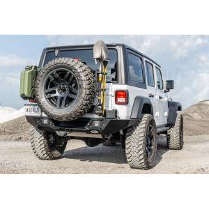 Jeep Bumpers - LOD Offroad - LOD Offroad JBC1840 Destroyer Full Width Rear Bumper with Tire Carrier for Jeep Wrangler JL 2018-2022 - Bare Steel