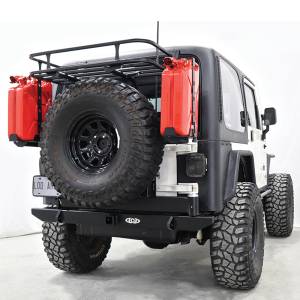 LOD Offroad - LOD Offroad JBC9621 Destroyer Expedition Series Rear Bumper with Tire Carrier for Jeep Wrangler TJ/LJ/YJ 1987-2006 - Black Texture - Image 3