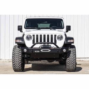 LOD Offroad - LOD Offroad JFB1840 Signature Mid Width Winch Front Bumper for Jeep Wrangler JL/Gladiator JT 2018-2022 - Bare Steel - Image 2