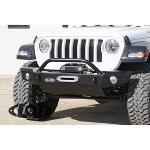 LOD Offroad - LOD Offroad JFB1840 Signature Mid Width Winch Front Bumper for Jeep Wrangler JL/Gladiator JT 2018-2022 - Bare Steel - Image 3