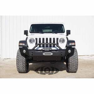 LOD Offroad - LOD Offroad JFB1853 Signature Full Width Winch Front Bumper with Bull Bar Tube Guard for Jeep Wrangler JL/Gladiator JT 2018-2022 - Black Texture - Image 2