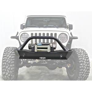 Jeep Bumpers - LOD Offroad - LOD Offroad JFB9673 Destroyer Shorty Front Bumper with Bull Bar for Jeep Wrangler TJ/LJ/YJ 1987-2006 - Bare Steel