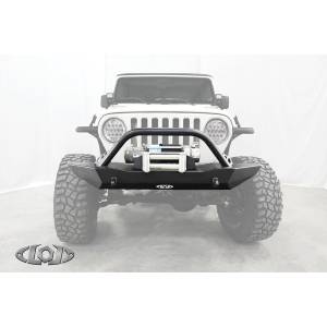 Jeep Bumpers - LOD Offroad - LOD Offroad JFB9674 Destroyer Full Front Bumper with Bull Bar for Jeep Wrangler TJ/LJ/YJ 1987-2006 - Bare Steel