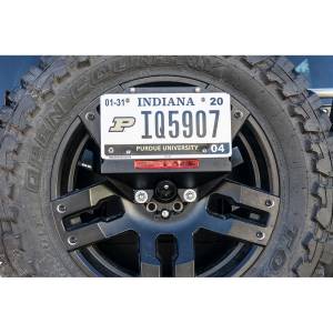 LOD Offroad - LOD Offroad JLP1810 Spare Tire License Plate Relocation Kit for Jeep Wrangler JL 2018-2022 - Bare Steel - Image 1