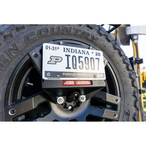 LOD Offroad - LOD Offroad JLP1810 Spare Tire License Plate Relocation Kit for Jeep Wrangler JL 2018-2022 - Bare Steel - Image 2
