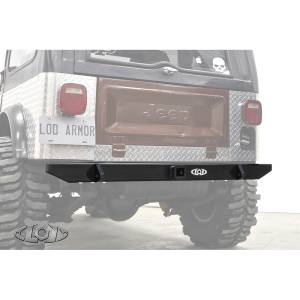 Jeep Bumpers - LOD Offroad - LOD Offroad JRB7621 Expedition Rear Bumper for Jeep CJ7 1976-1986 - Black Texture