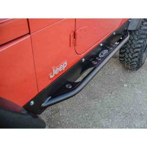 LOD Offroad - LOD Offroad JRS9620 Signature Rock Sliders for Jeep Wrangler LJ 2003-2006 - Bare Steel - Image 2