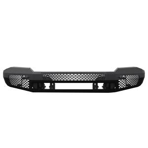Base Bumpers - Ranch Hand Midnight Series - Ranch Hand - Ranch Hand MWD19HBM1 Midnight Front Bumper 12K Winch Plate for Dodge Ram 1500 2019-2023