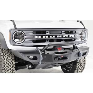 LOD Offroad - LOD Offroad BFB2100 Black OPS Shorty Winch Front Bumper for Ford Bronco 2021-2022 - Bare Steel - Image 2
