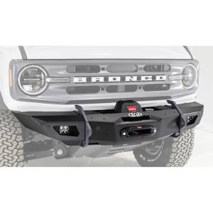 Bumpers By Vehicle - LOD Offroad - LOD Offroad BFB2101 Black OPS Shorty Winch Front Bumper for Ford Bronco 2021-2024 - Black Texture