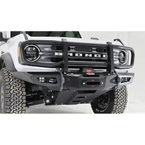 LOD Offroad - LOD Offroad BFB2102 Black OPS Full Width Winch Front Bumper for Ford Bronco 2021-2022 - Bare Steel - Image 2