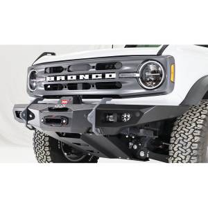 LOD Offroad - LOD Offroad BFB2102 Black OPS Full Width Winch Front Bumper for Ford Bronco 2021-2022 - Bare Steel - Image 4