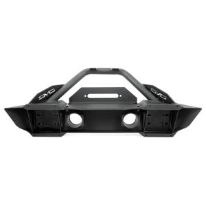 DV8 Offroad - DV8 Offroad FBSHTB-13 Winch Front Bumper with Fog Light Holes for Jeep Wrangler JK/JL 2007-2023