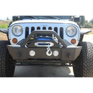 DV8 Offroad - DV8 Offroad FBSHTB-13 Winch Front Bumper with Fog Light Holes for Jeep Wrangler JK/JL 2007-2022 - Image 4