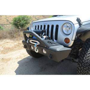 DV8 Offroad - DV8 Offroad FBSHTB-13 Winch Front Bumper with Fog Light Holes for Jeep Wrangler JK/JL 2007-2022 - Image 10