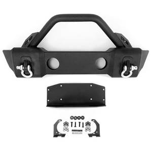 DV8 Offroad - DV8 Offroad FBSHTB-13 Winch Front Bumper with Fog Light Holes for Jeep Wrangler JK/JL 2007-2022 - Image 11